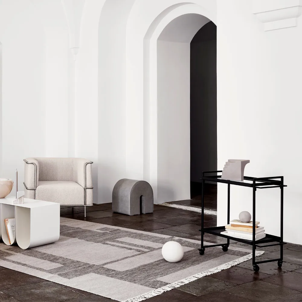 Bauhaus serveringsvagn, Black Kristina Dam Studio