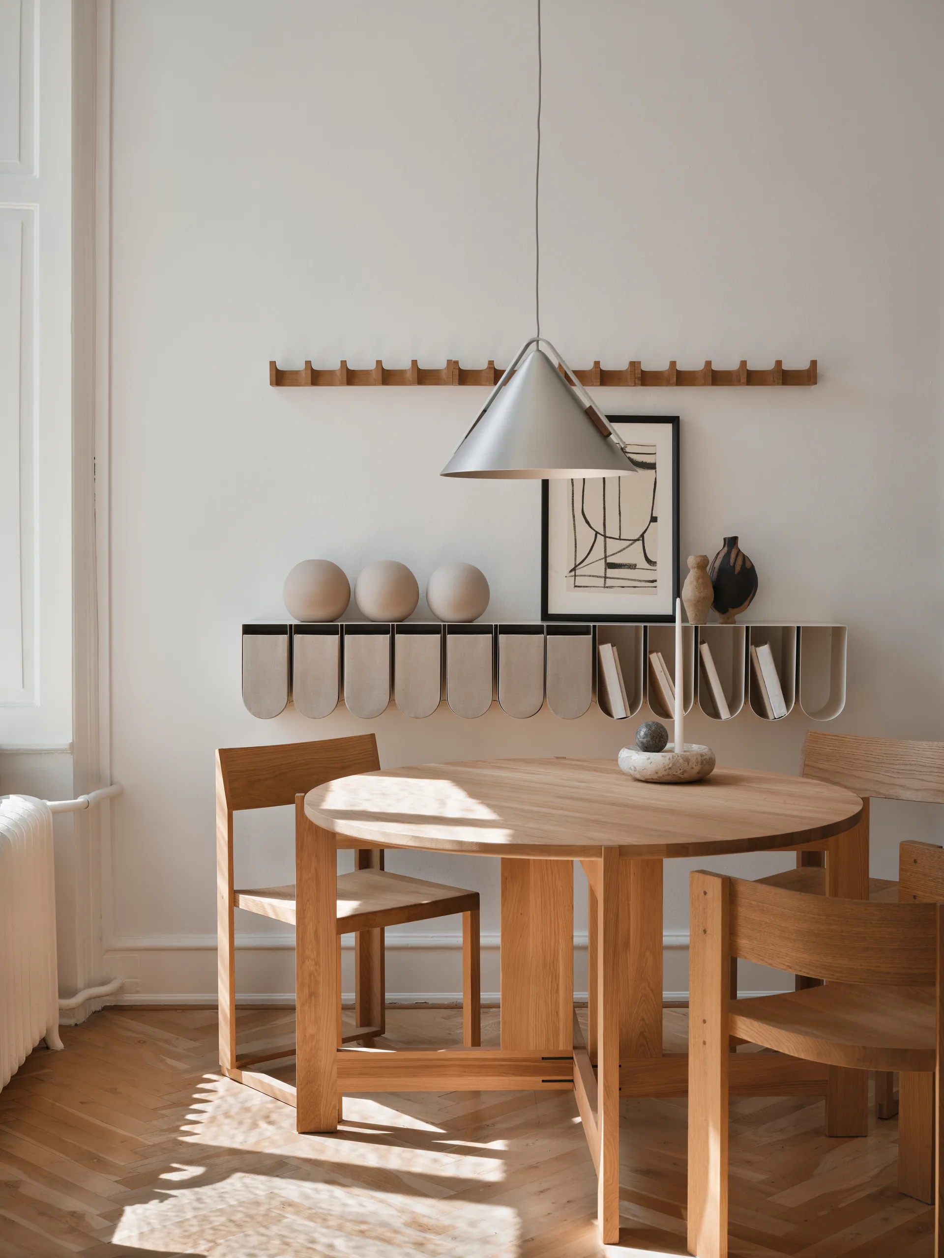 Column klädhängare 49 cm, Varm oljad ek Kristina Dam Studio