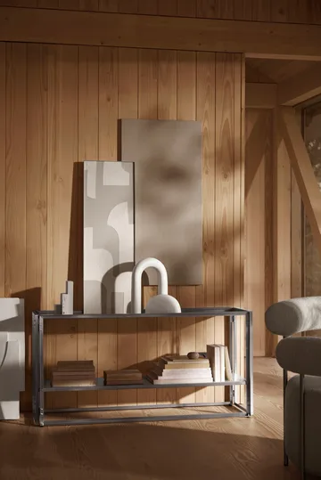 Foldable konsoll 124x60 cm - Borstat rostfritt stål - Kristina Dam Studio