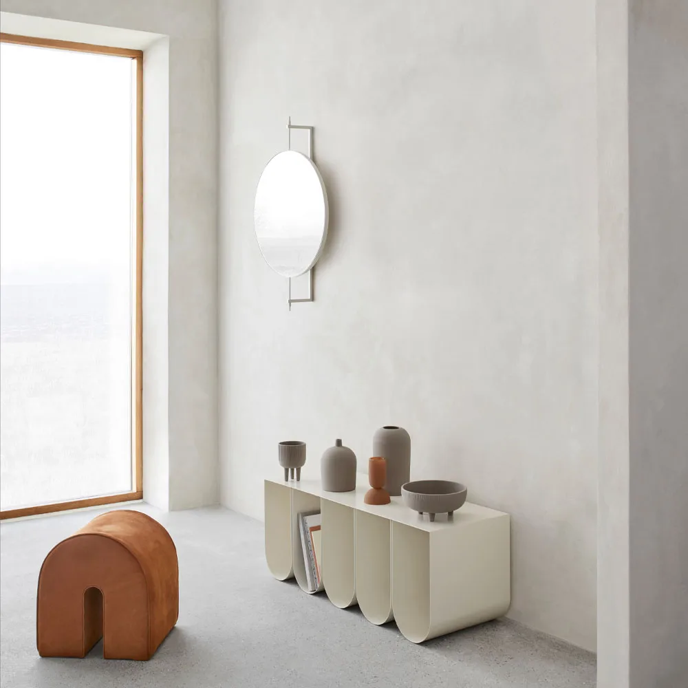 Rotating spegel, beige, full size Kristina Dam Studio