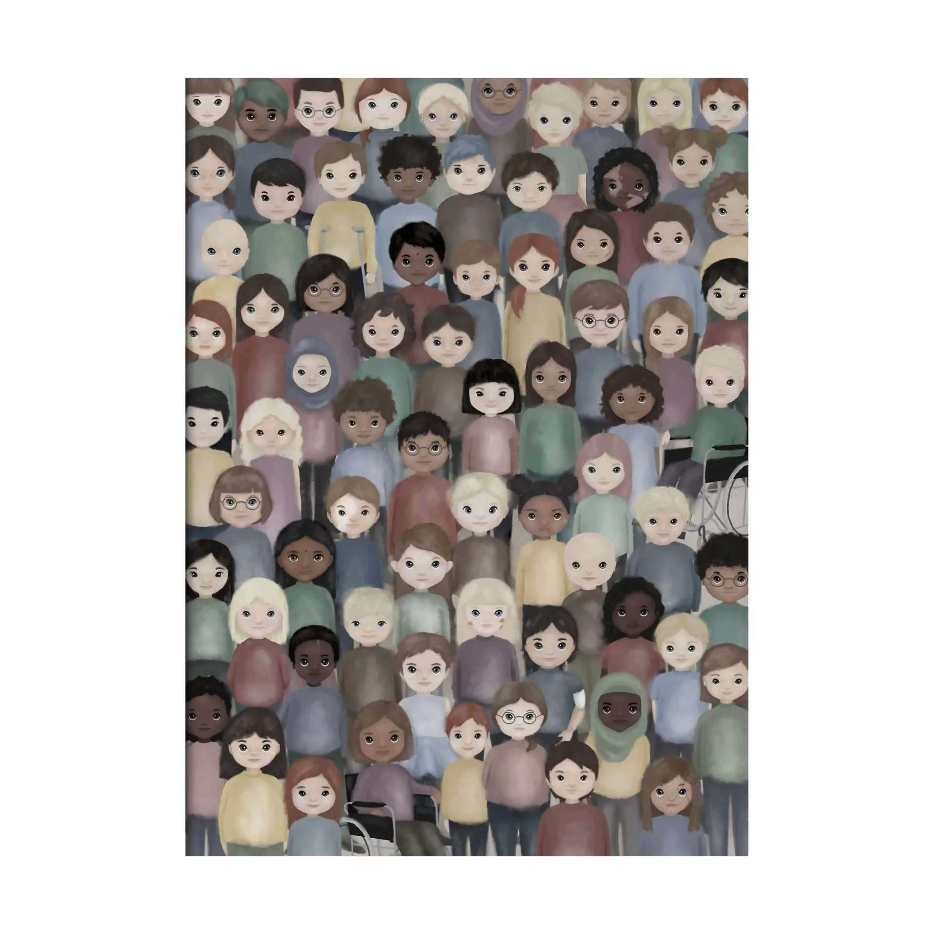 Alla är vi olika poster, 30x40 cm Kunskapstavlan®