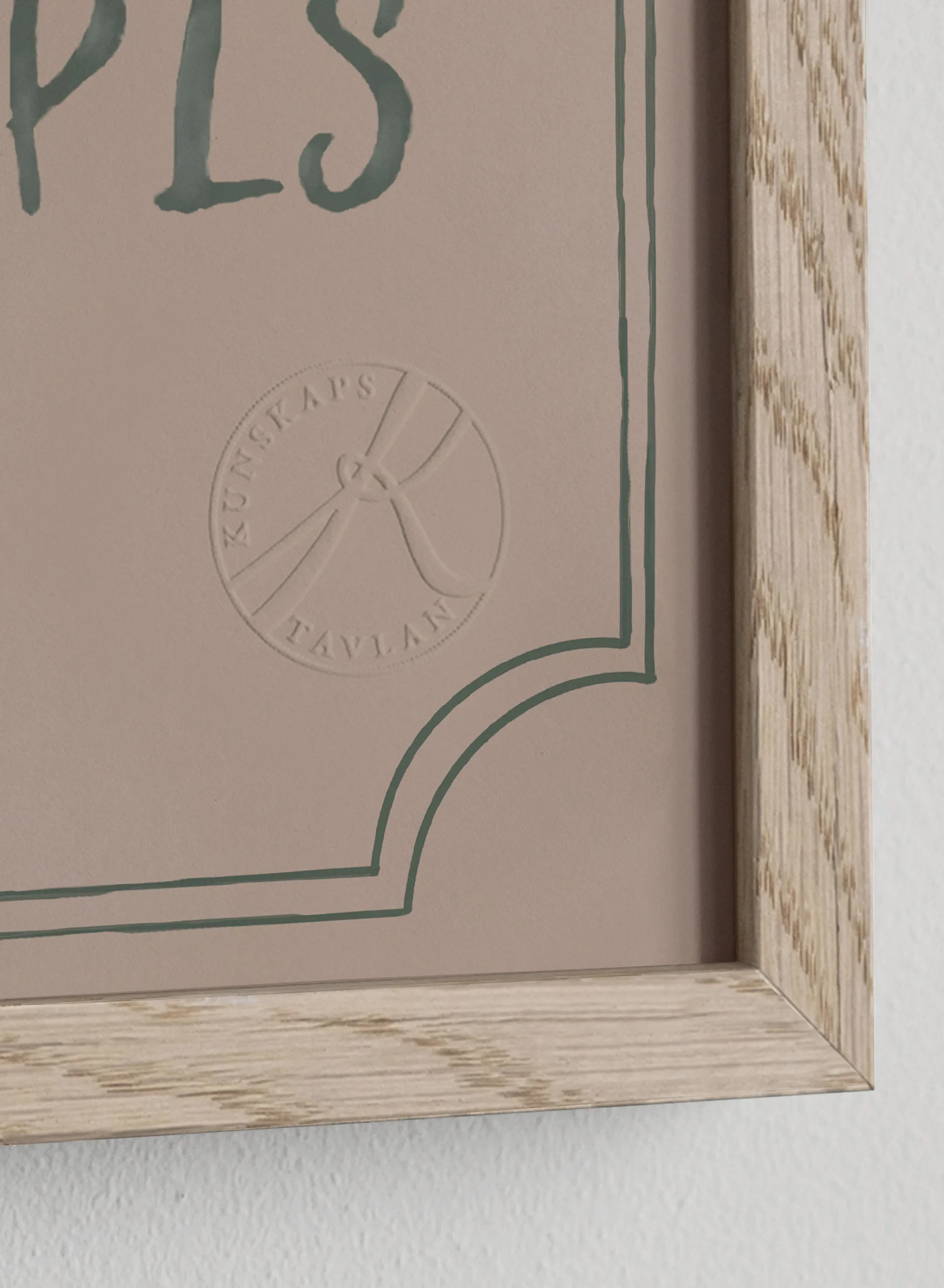 Kompisdiplomet poster 21x30 cm, Dusty rose Kunskapstavlan®