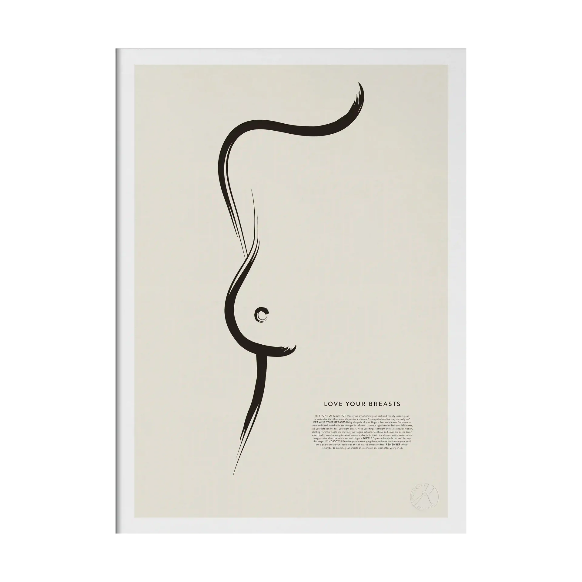 Love your breasts poster, 50x70 cm Kunskapstavlan®