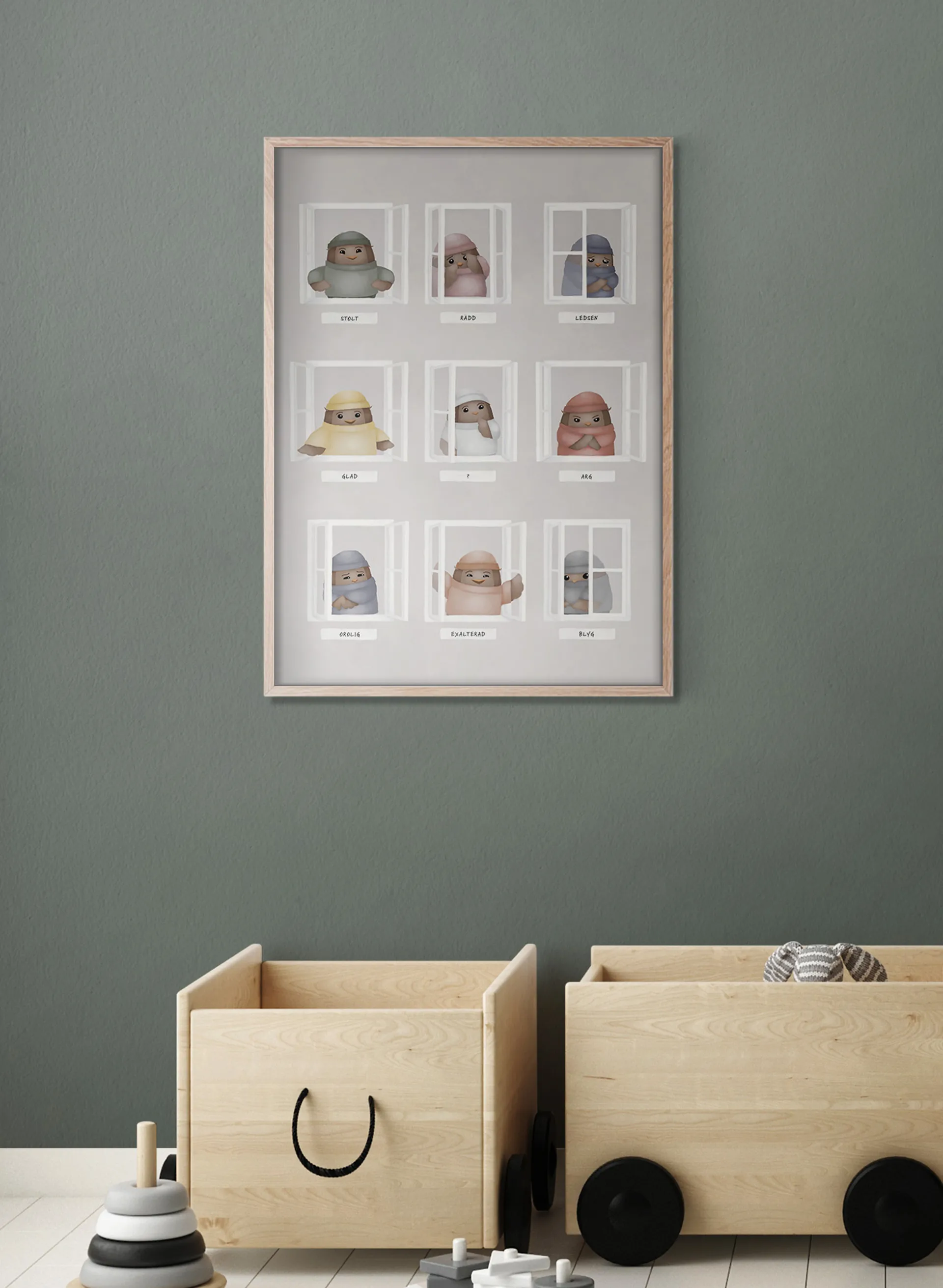 Mina känslor poster, 50x70 cm Kunskapstavlan®