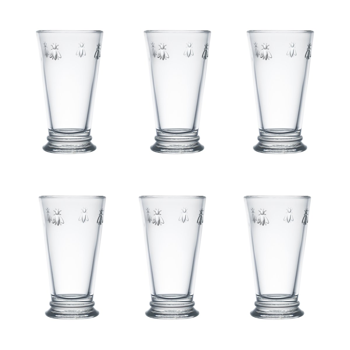 La Rochère Abeille drinkglas 46 cl 6-pack Klar | Skandinavisk Design | Drinkglas | Transparent