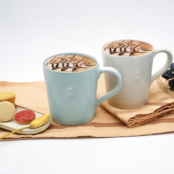 Abeille keramikmugg 2-pack - Blå - La Rochère
