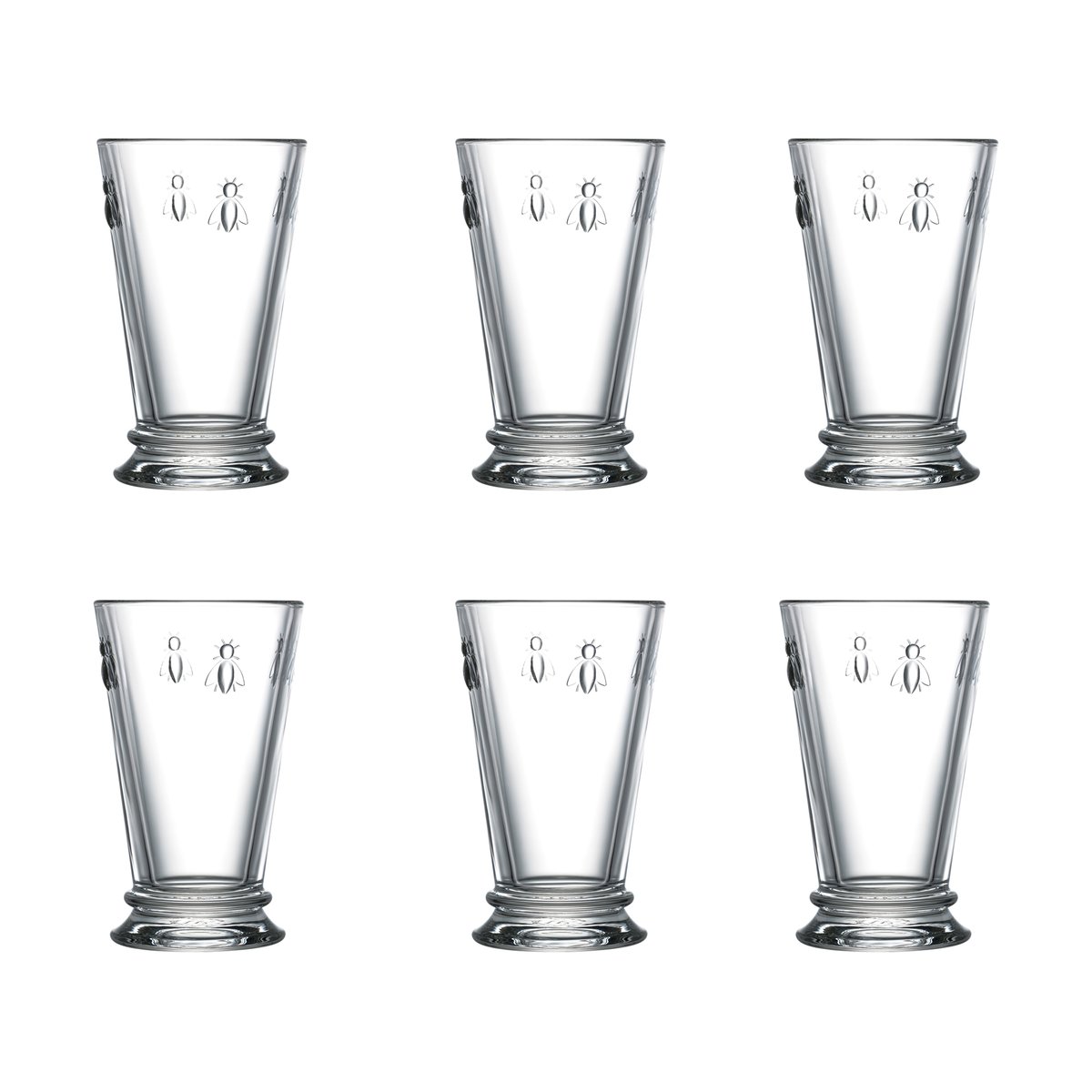 La Rochère Abeille longdrinkglas 31 cl 6-pack Klar | Skandinavisk Design | Drinkglas | Transparent
