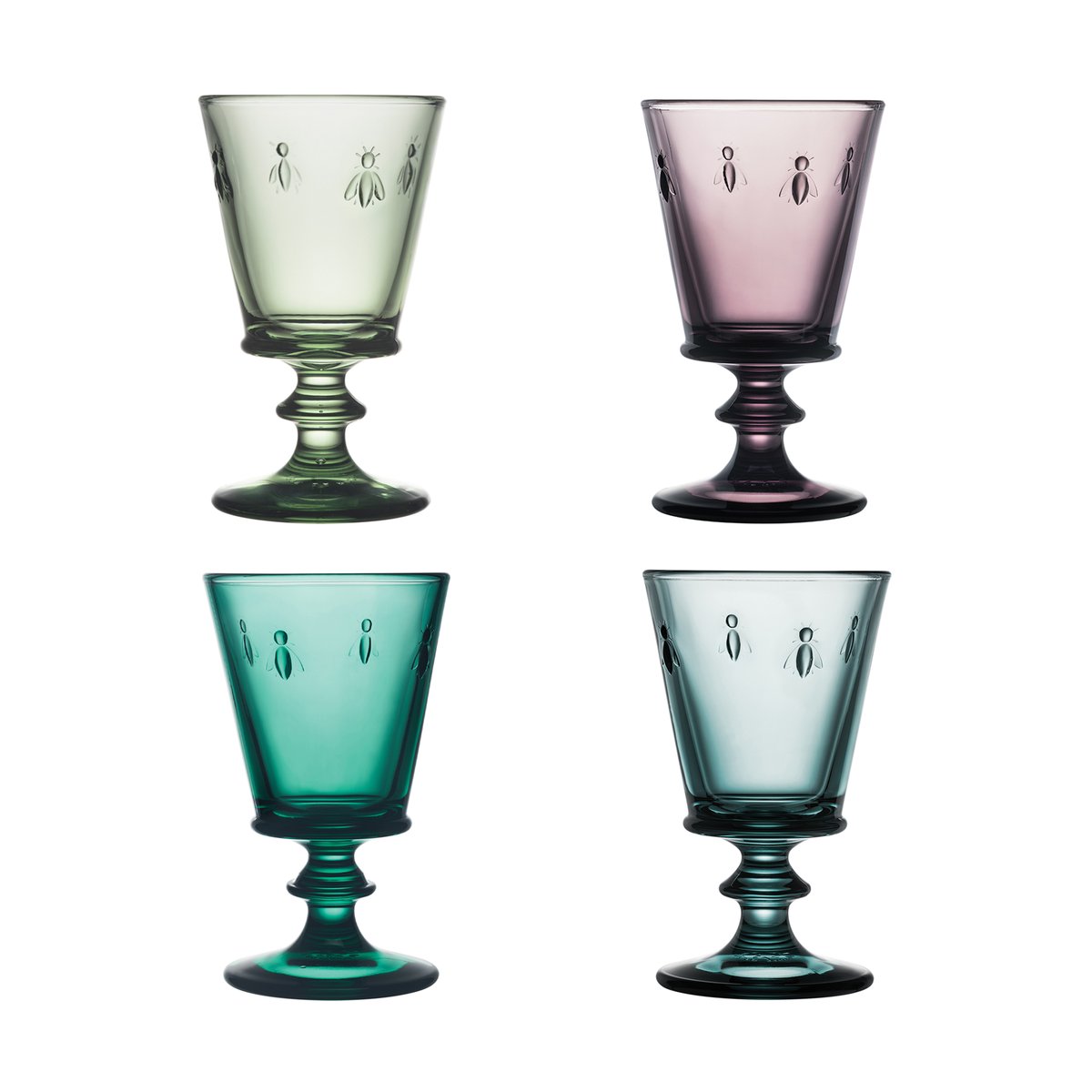 La Rochère Abeille vinglas 24 cl 4 delar Multi | Skandinavisk Design | Vinglas | Lila