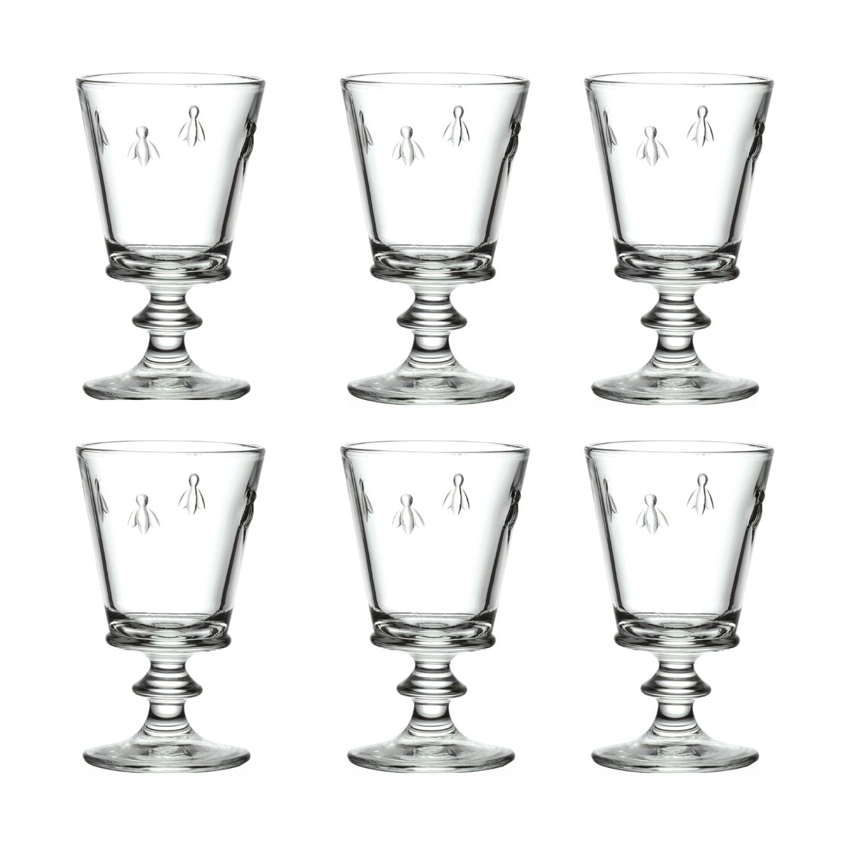 La Rochère Abeille vinglas 24 cl 6-pack Klar | Skandinavisk Design | Vinglas | Transparent