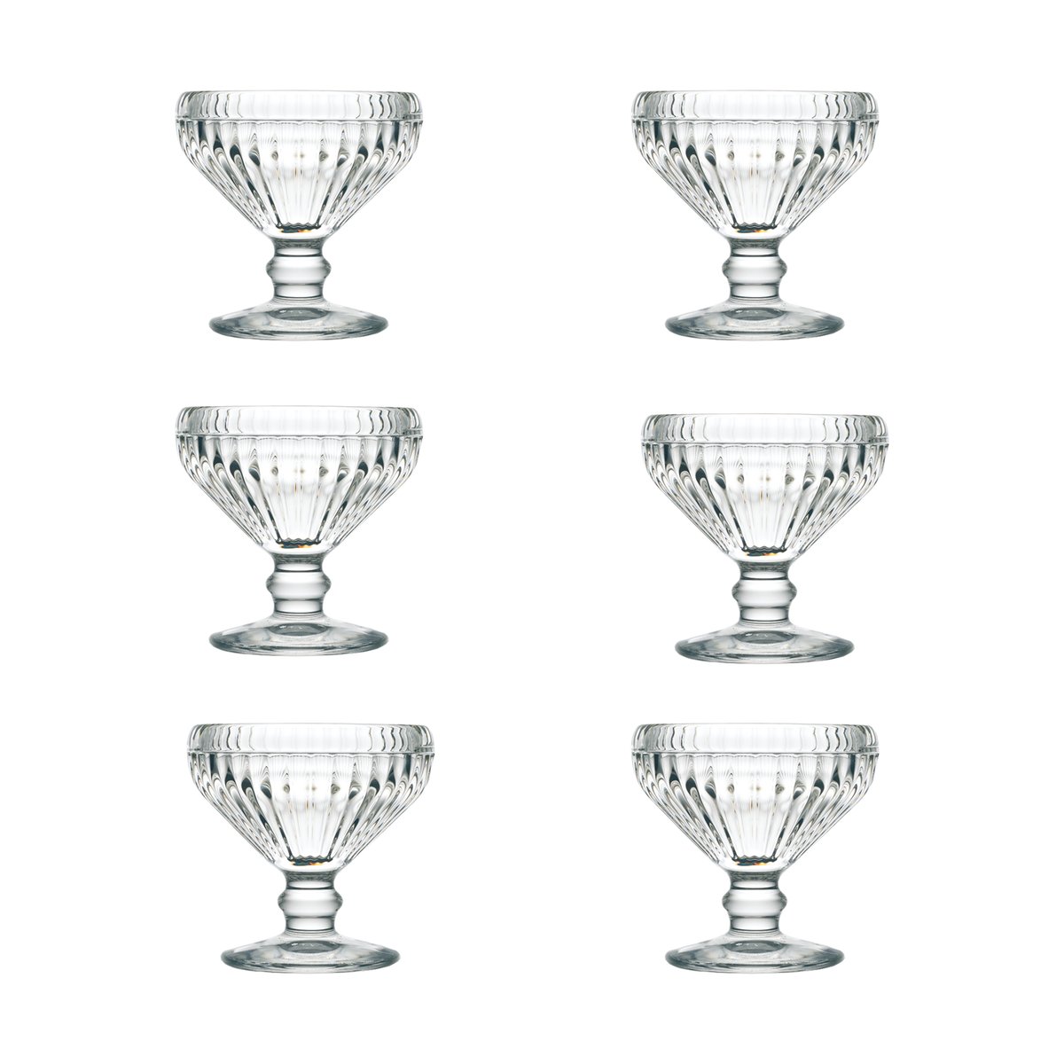 La Rochère Canarie dessertskål 13 cl 6-pack Klar | Skandinavisk Design | Dessertskålar | Transparent
