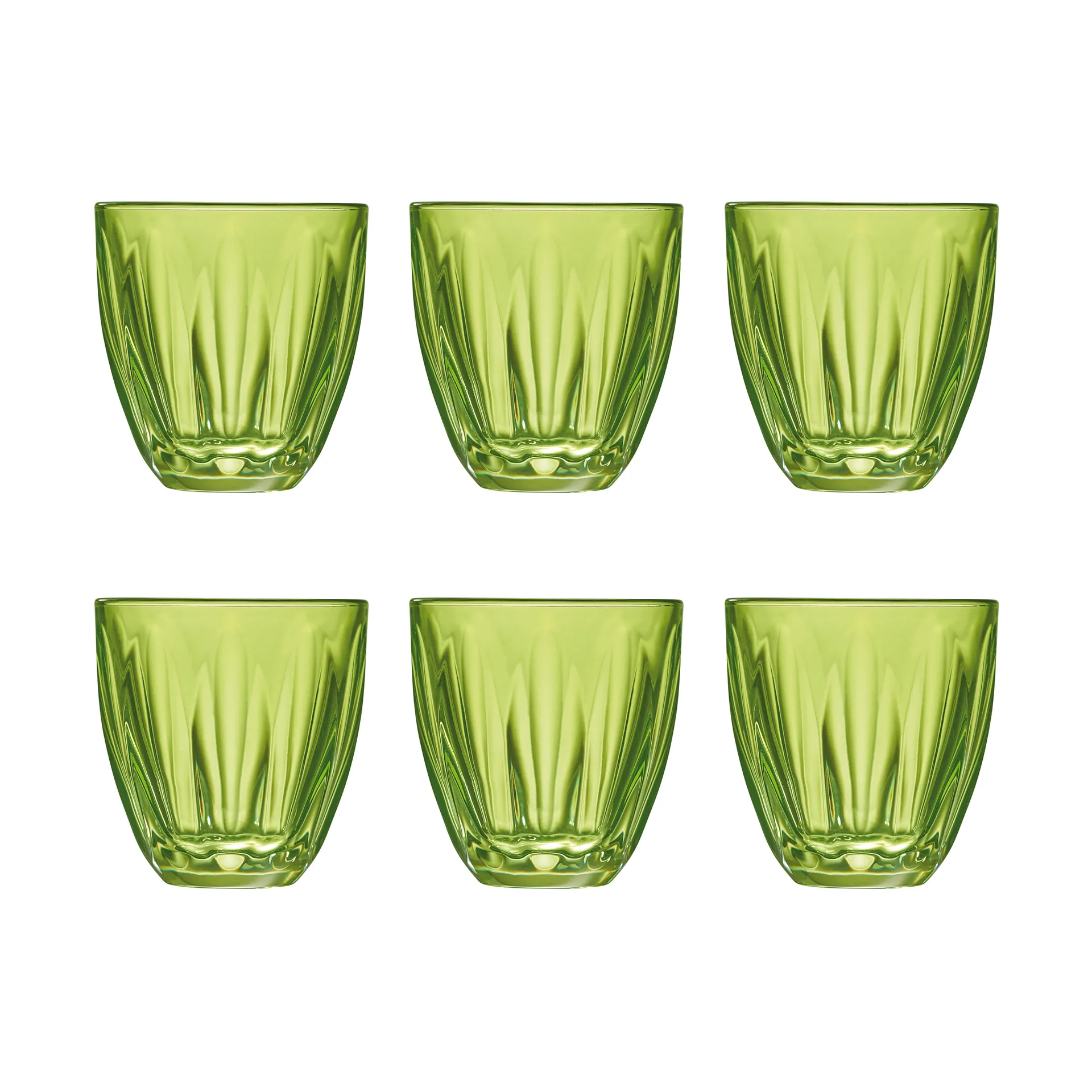 Lily vattenglas 6-pack, Kiwigrön La Rochère