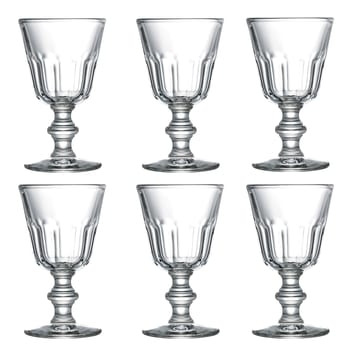 Perigord litet glas på fot 22 cl 6-pack - Transparent - La Rochère