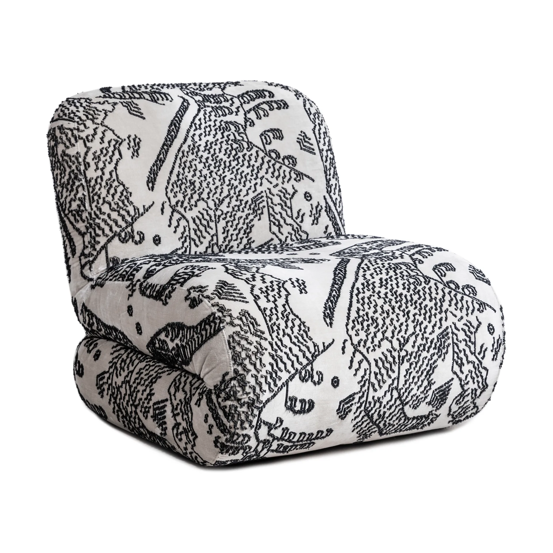 Bau fåtölj, Tiger mountain 001, rak Lammhults