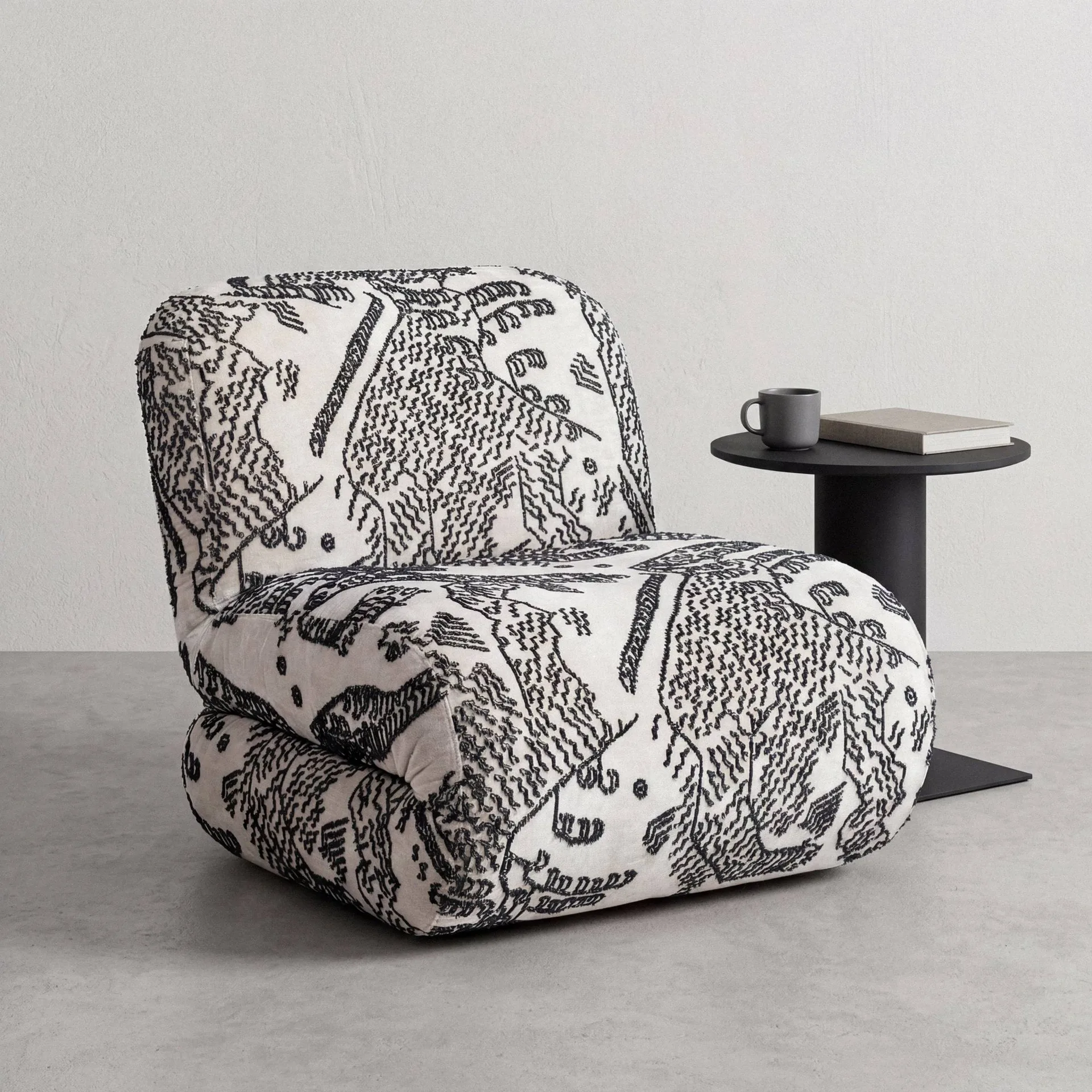 Bau fåtölj, Tiger mountain 001, rak Lammhults