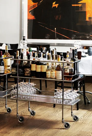 Cargo serveringsvagn - Frostat glas-krom - Lammhults