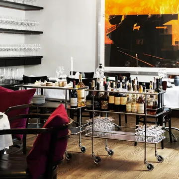 Cargo serveringsvagn - Vit laminat-krom - Lammhults