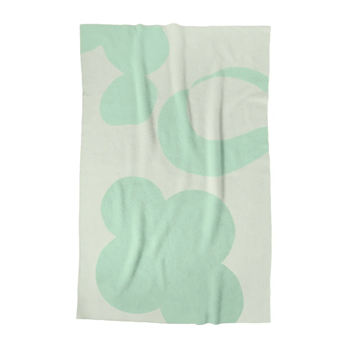 Layered Anemone ullfilt 130x200 cm Green