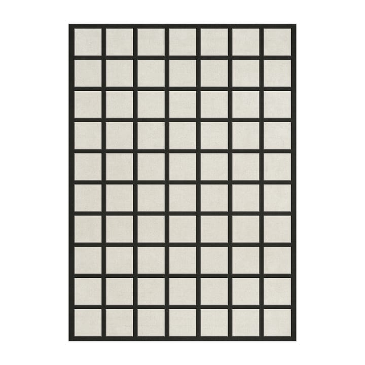Avenue Checked ullmatta, Bone White, 250x350 cm Layered