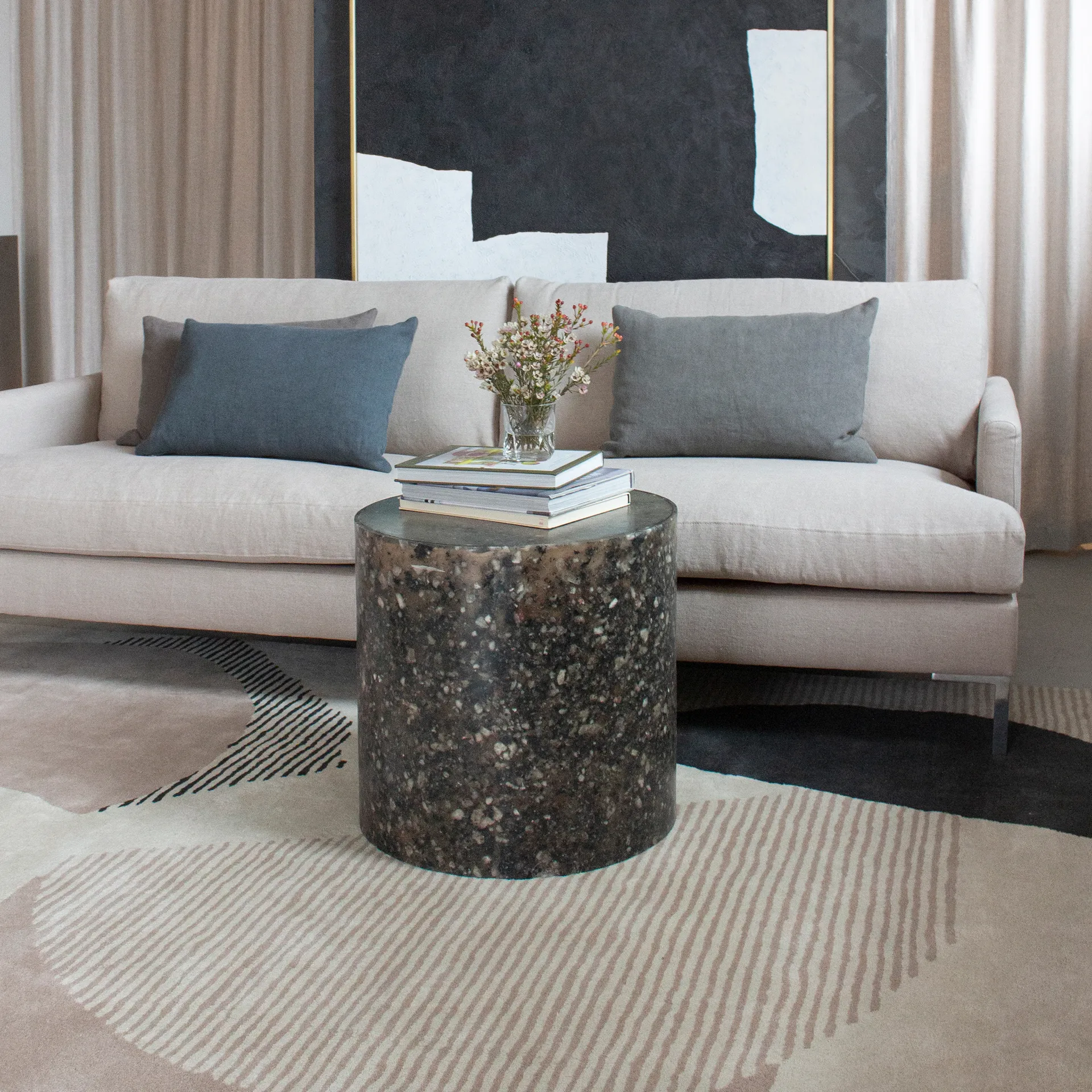 Birch ullmatta, 180x270 cm Layered