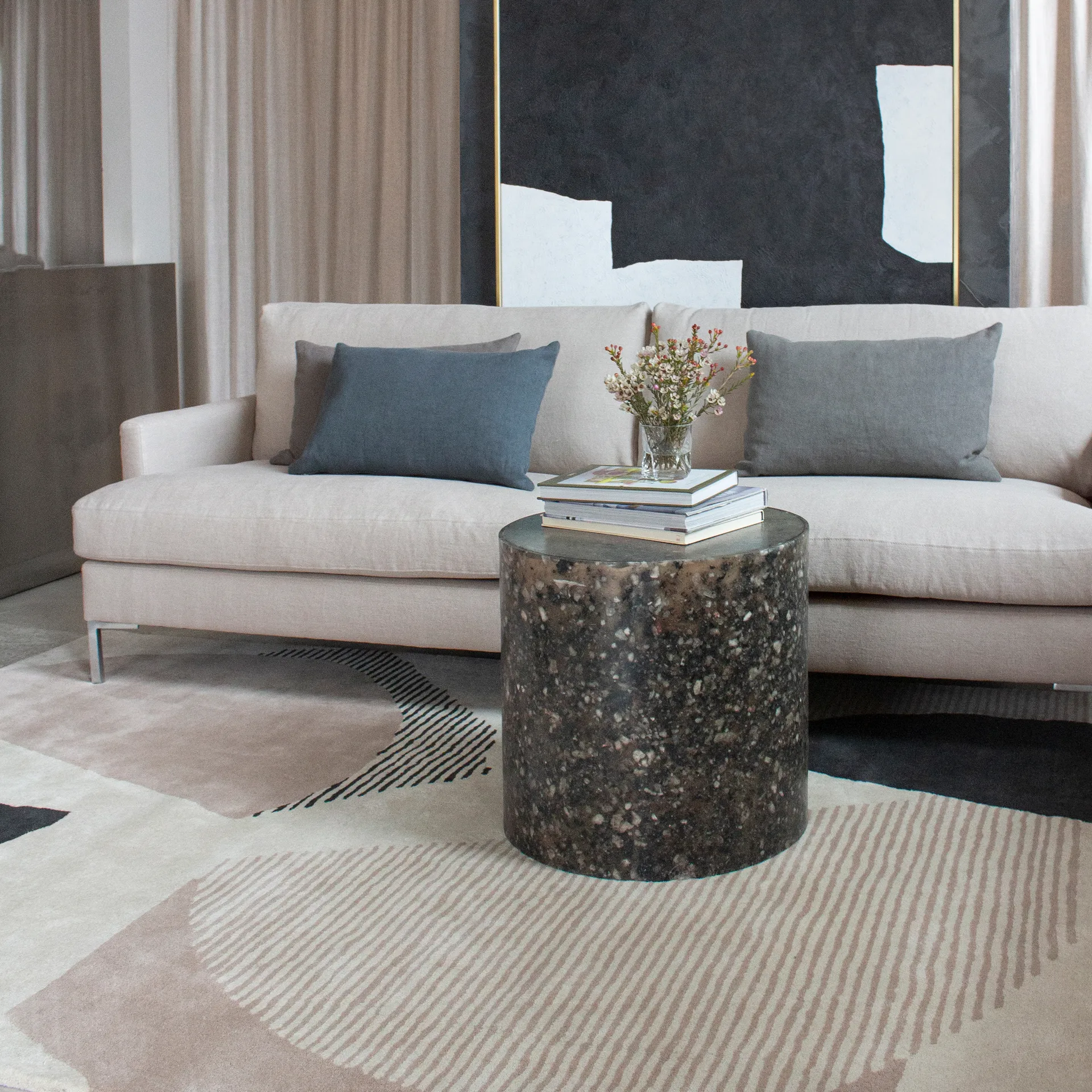 Birch ullmatta, 250x350 cm Layered