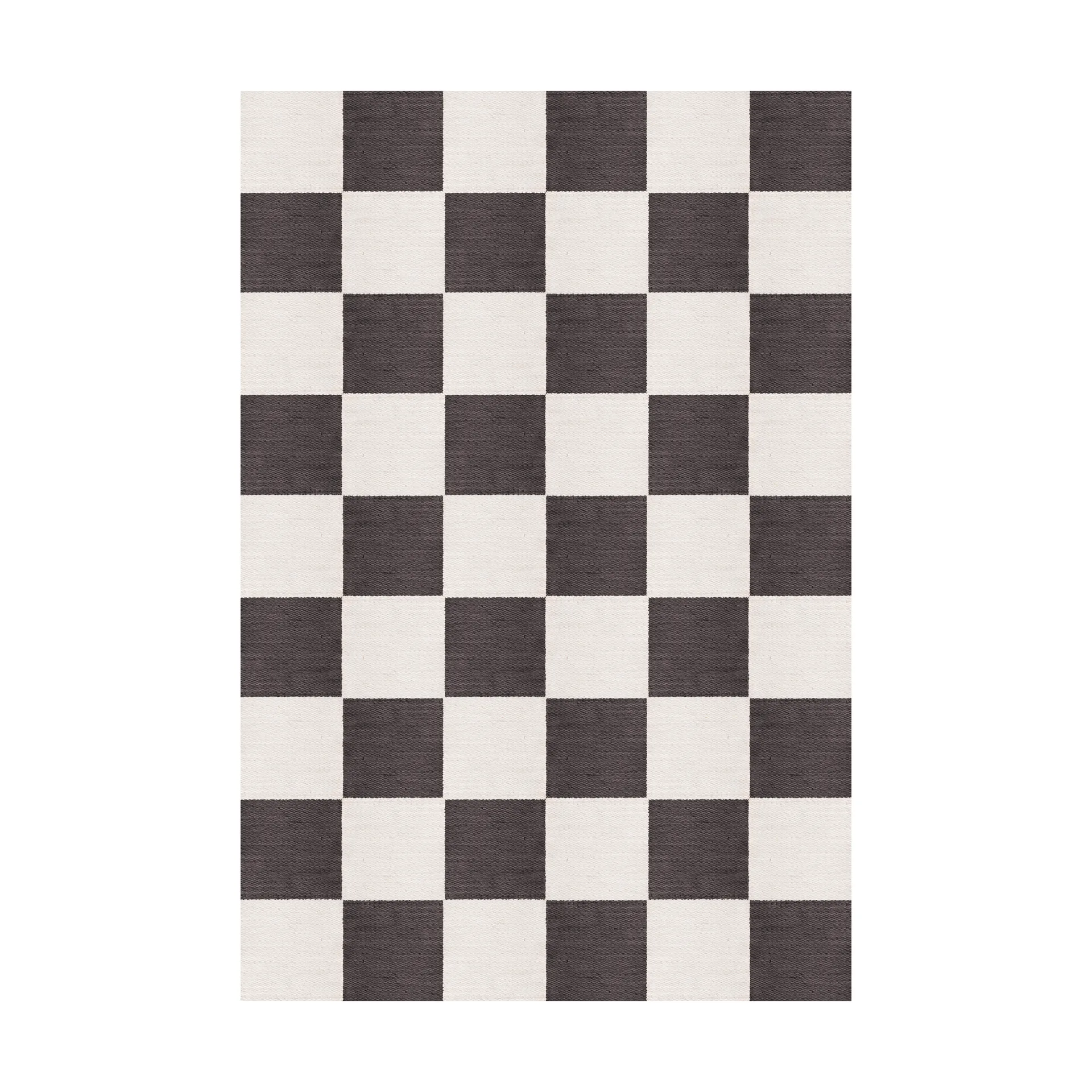 Chess ullmatta, Black and white, 140x200 cm Layered