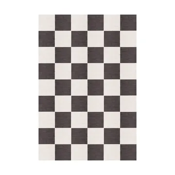 Chess ullmatta - Black and white, 180x270 cm - Layered
