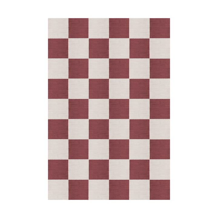 Chess ullmatta - Burgundy, 140x200 cm - Layered