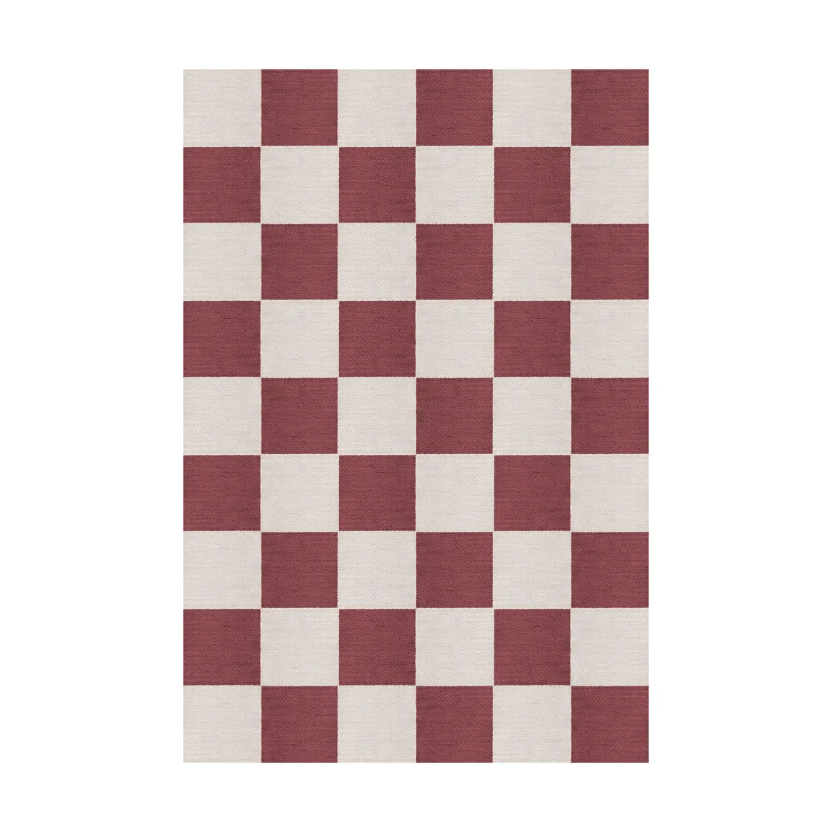 Layered Chess ullmatta Burgundy, 140x200 cm