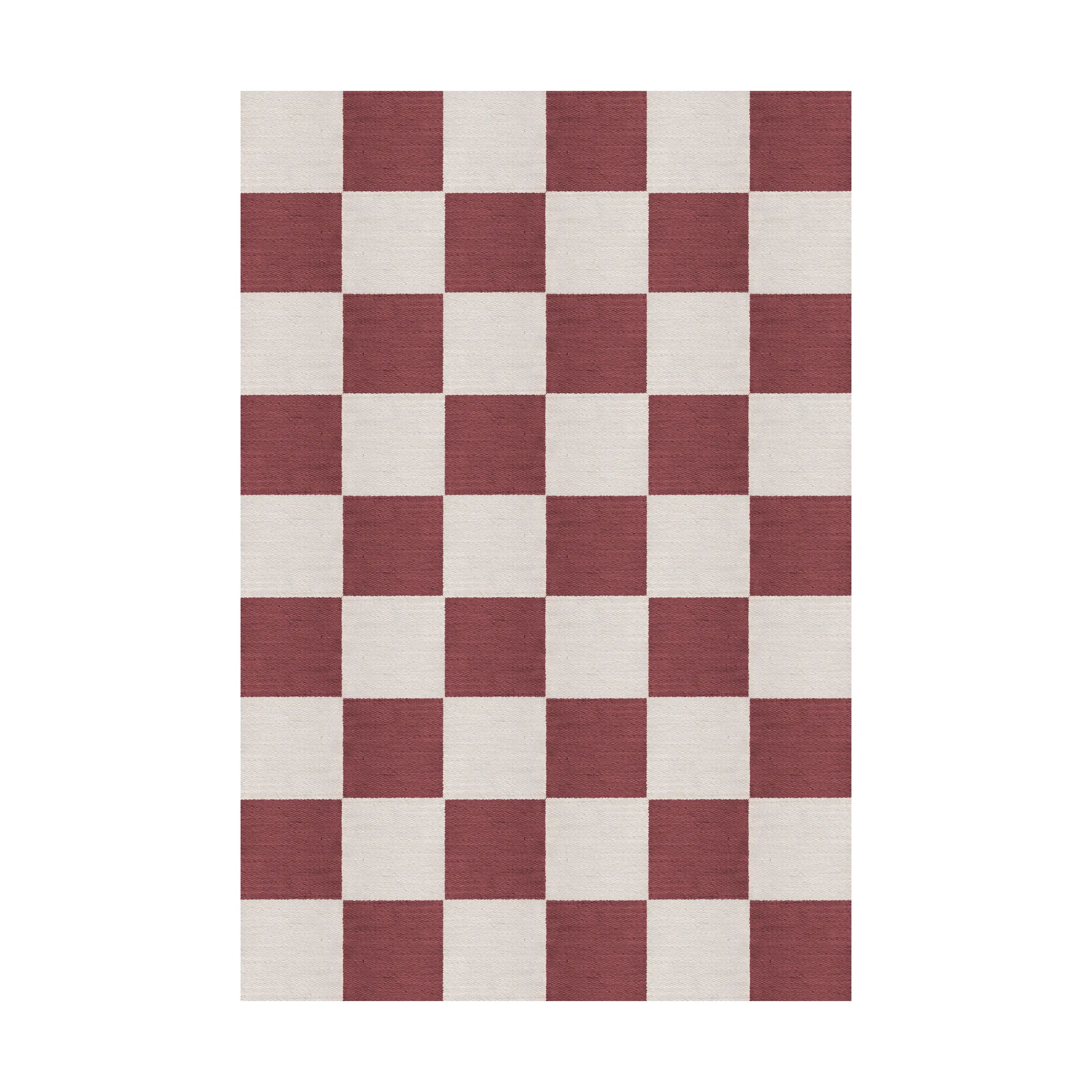 Chess ullmatta, Burgundy, 250x350 cm Layered
