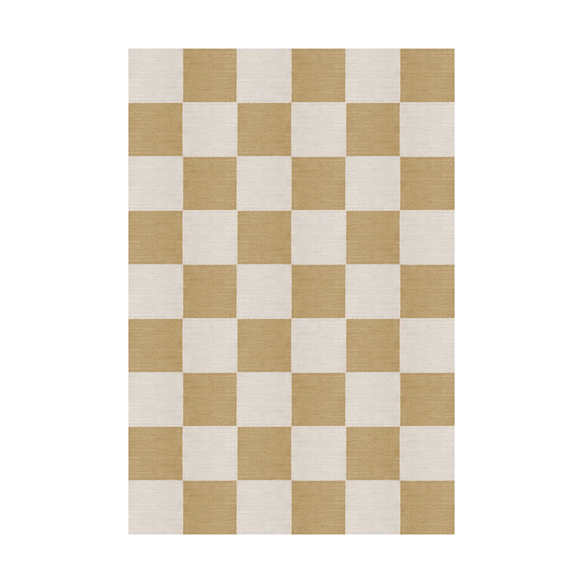 Chess ullmatta, Harvest yellow, 180x270 cm Layered
