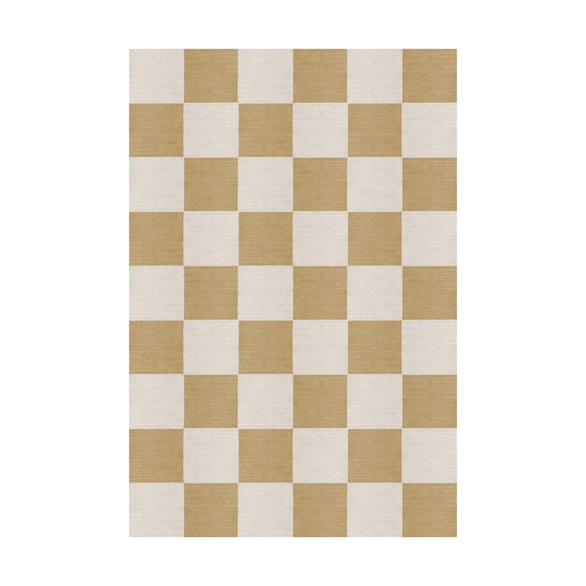 Layered Chess ullmatta Harvest yellow, 180x270 cm