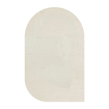 Circular ullmatta 180x270 cm - Bone white - Layered