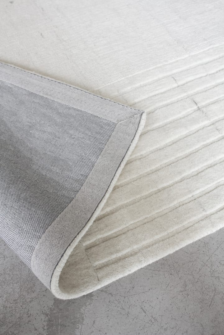 Circular ullmatta 180x270 cm, Bone white Layered