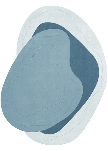 Erik Bratsberg Lozza ullmatta - Teal, 300x400 cm - Layered