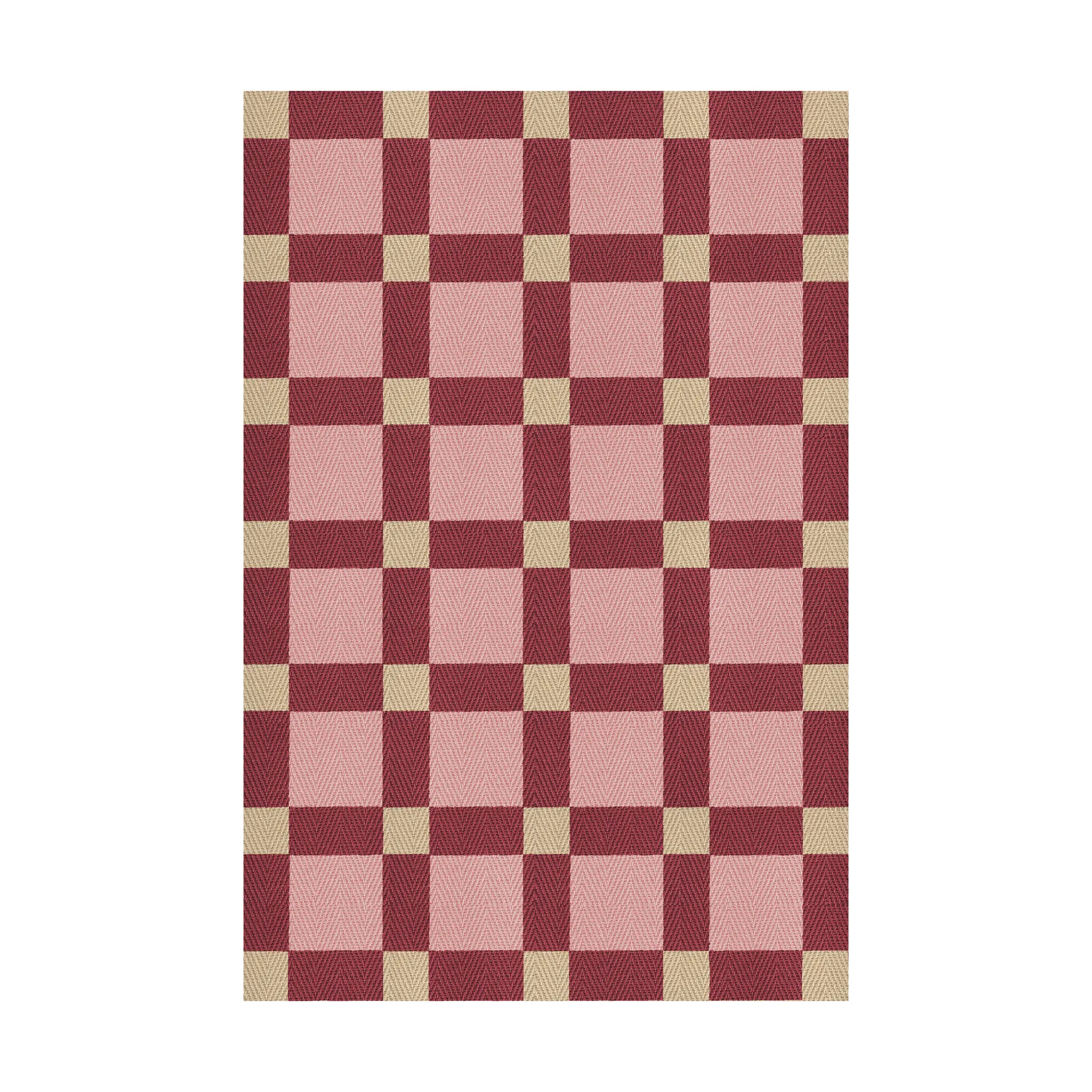 Evelina Kroon jutematta 180x270 cm, Plum punsch Layered