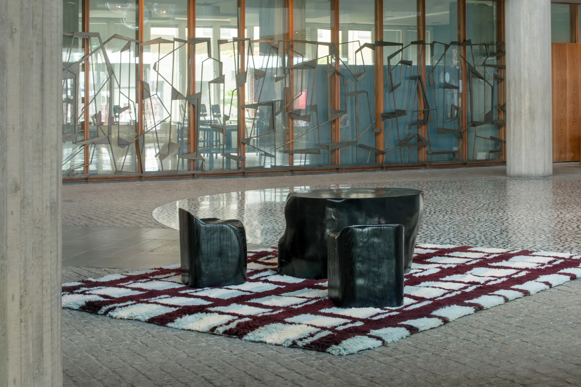 Evelina Kroon ullmatta, Shaggy arbor, 200x300 cm Layered