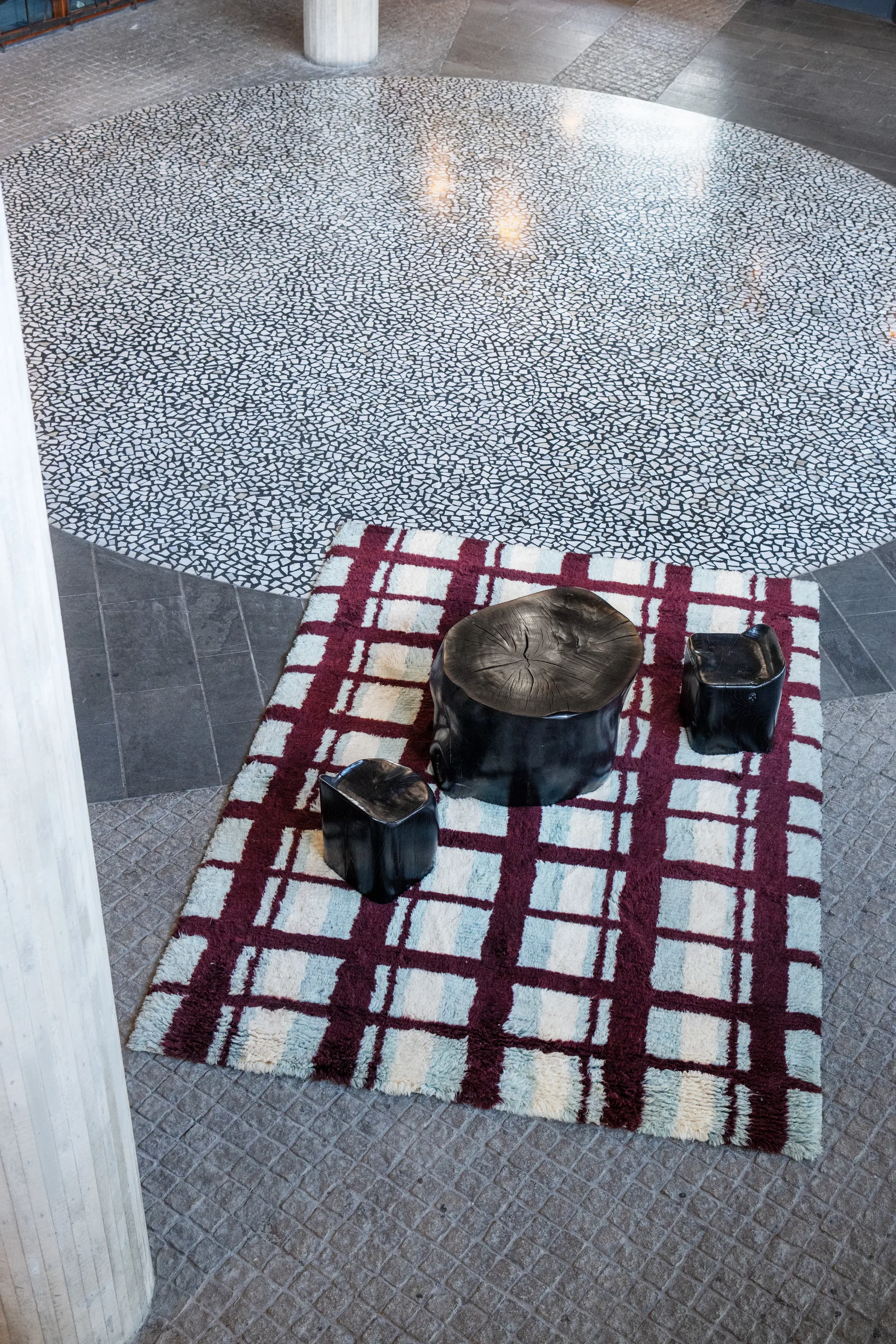 Evelina Kroon ullmatta, Shaggy arbor, 200x300 cm Layered