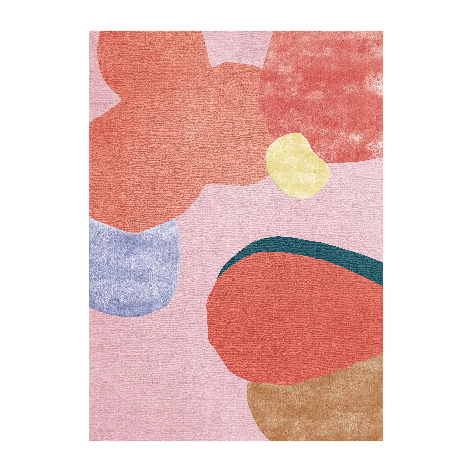 Flower Field ullmatta 180x270 cm, Pink Layered