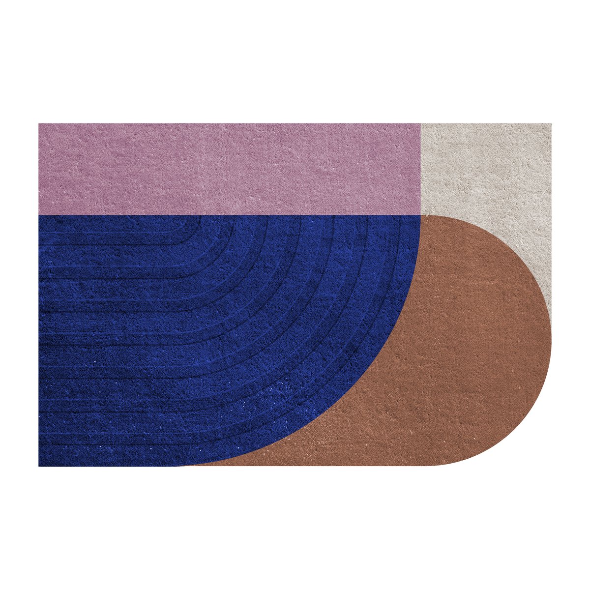 Layered Follow The Trace dörrmatta Blue, 80x120 cm | Skandinavisk Design | Dörrmattor | Multi