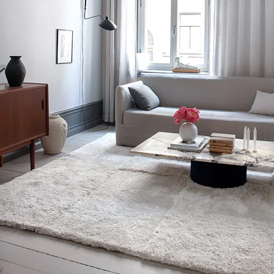 Levels matta 250x350 cm, Bone White Layered