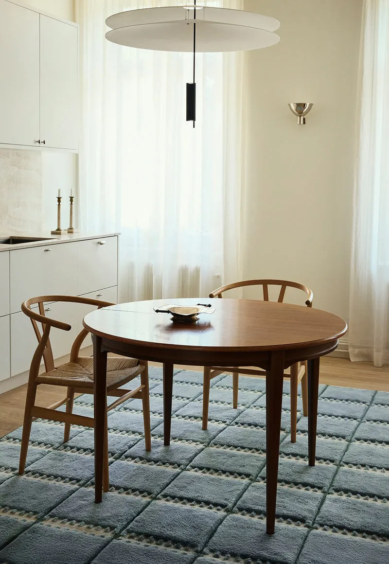 Lilly ullmatta, Blue, 180x270 cm Layered