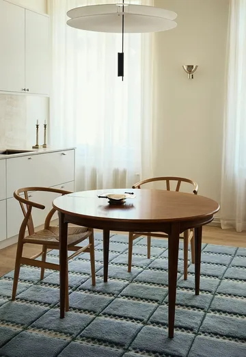 Lilly ullmatta - Blue, 300x400 cm - Layered