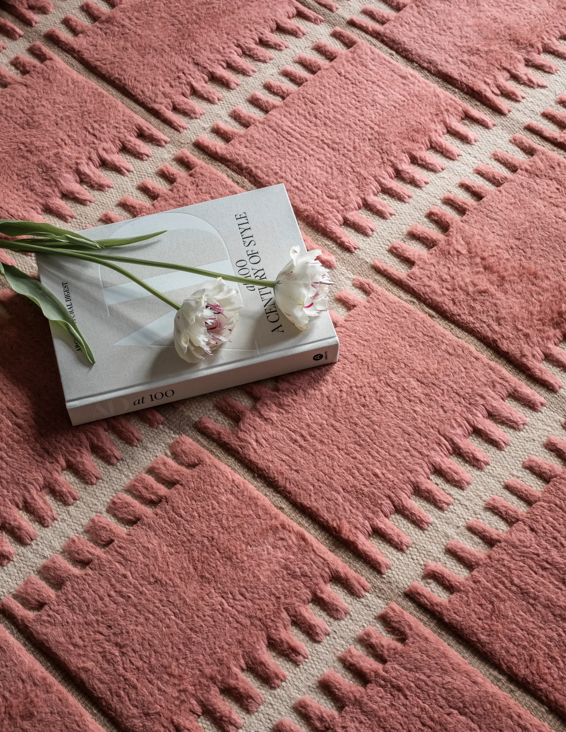 Lilly ullmatta, Claret red, 180x270 cm Layered