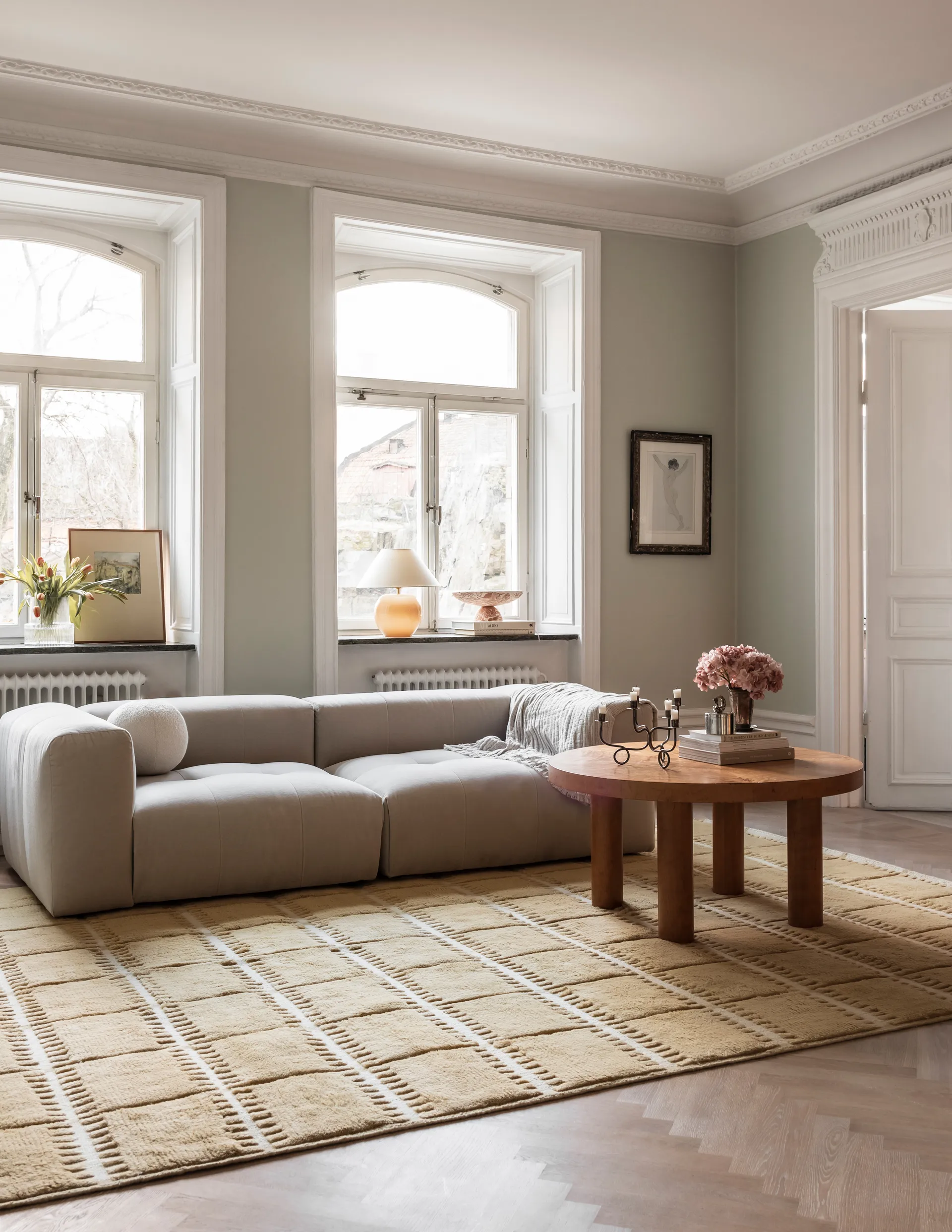 Lilly ullmatta, Mustard, 200x300 cm Layered