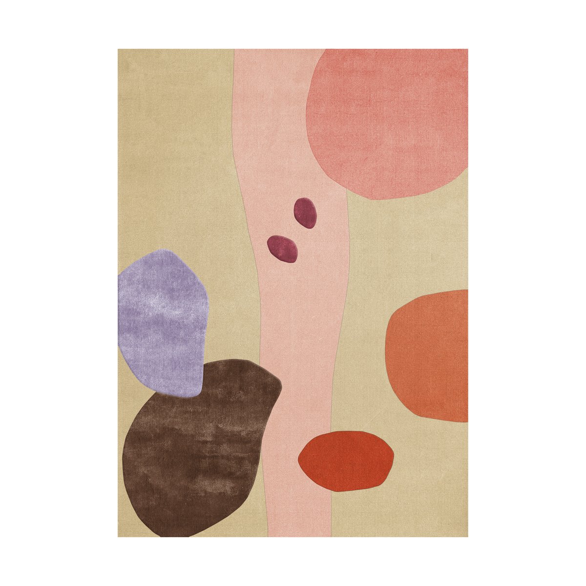 Layered Magical garden ullmatta 300x400 cm | Skandinavisk Design | Lugg- & Ryamattor | Beige