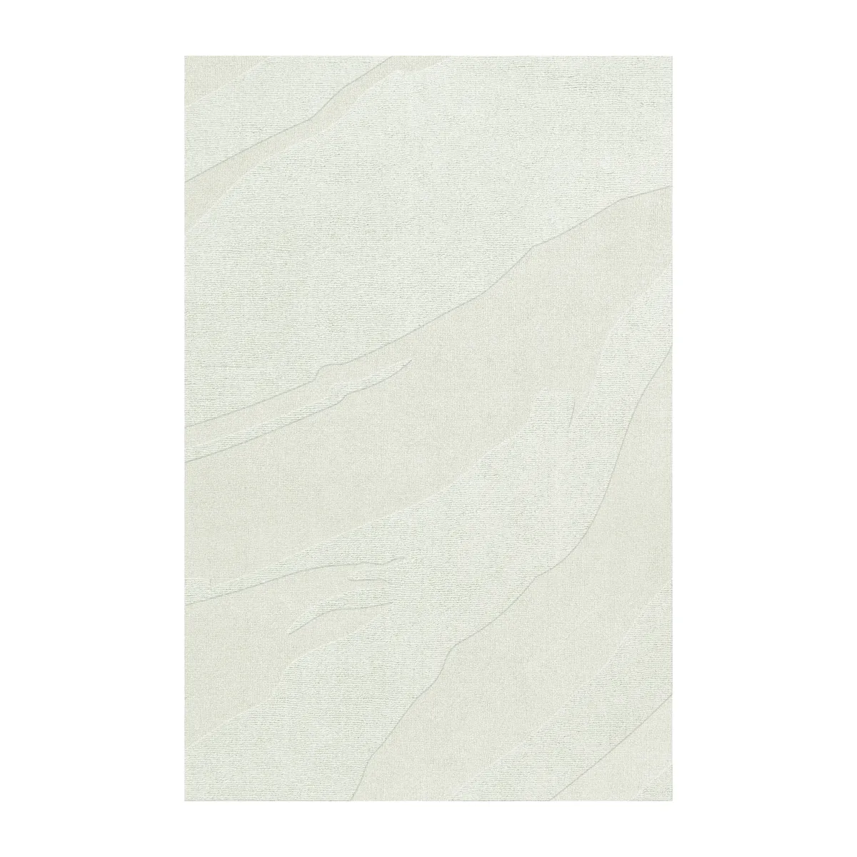 Layered Nami ullmatta Bone White 180x270 cm