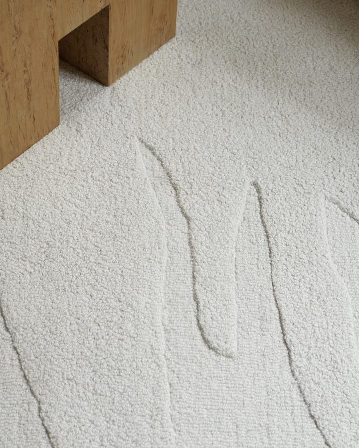 Nami ullmatta, Bone White 250x350 cm Layered