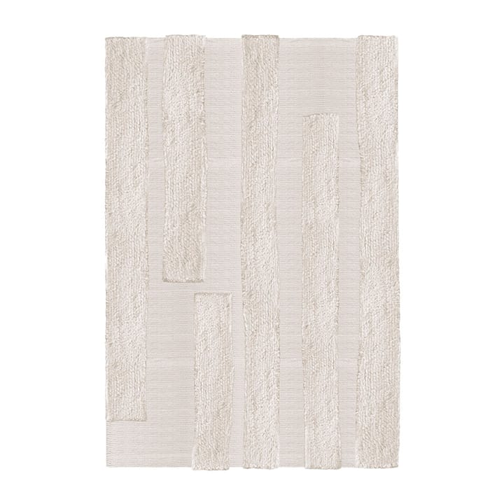 Punja Bricks ullmatta - Bone White, 160x230 cm - Layered