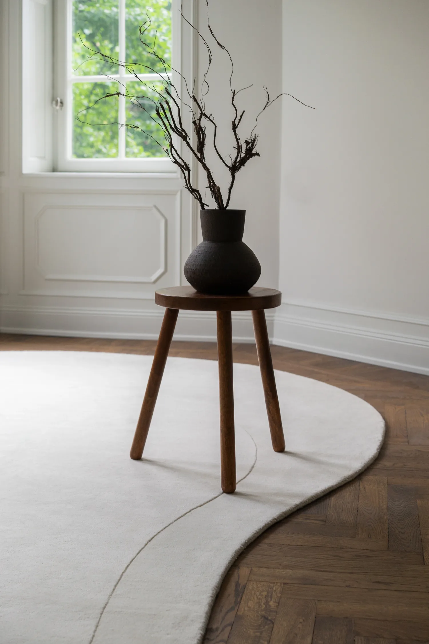 Residue ullmatta 235x350 cm, Bone White Layered