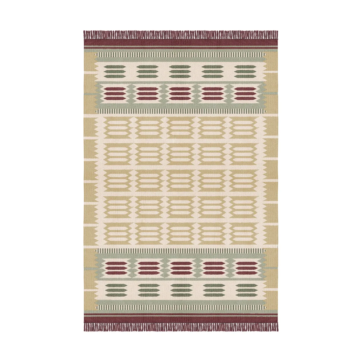 Layered Röllakan Hilma ullmatta Primrose, 140x200 cm